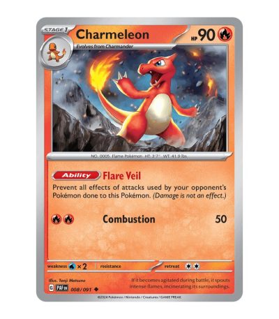 Charmeleon Paldean Fates 008