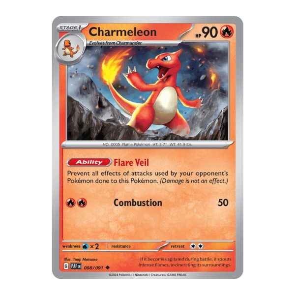 Charmeleon Paldean Fates 008