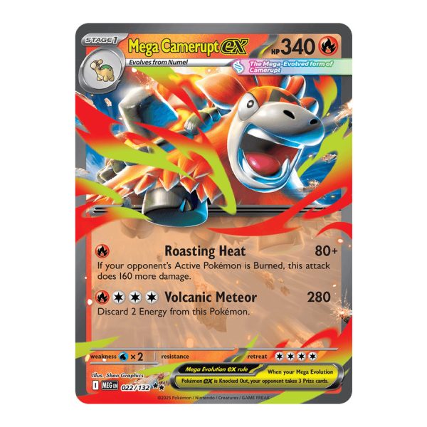 Mega Camerupt ex Mega Evolution 022