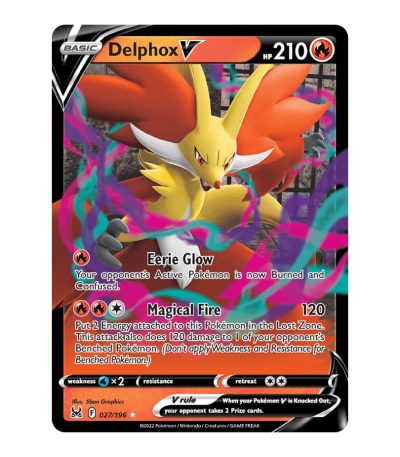 Delphox V Lost Origin 027