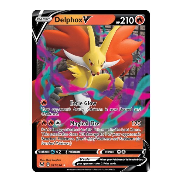 Delphox V Lost Origin 027