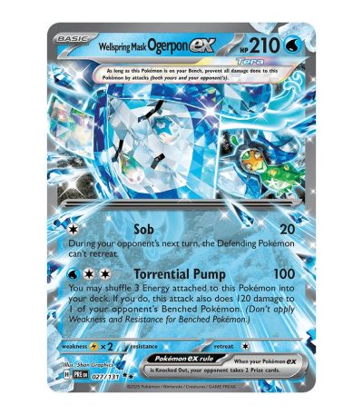 Wellspring Mask Ogerpon ex Prismatic Evolutions 027