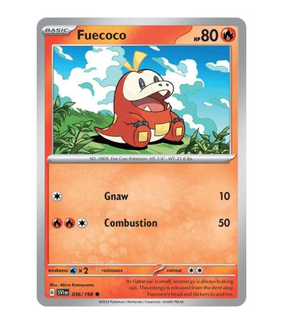 Fuecoco Scarlet & Violet 036