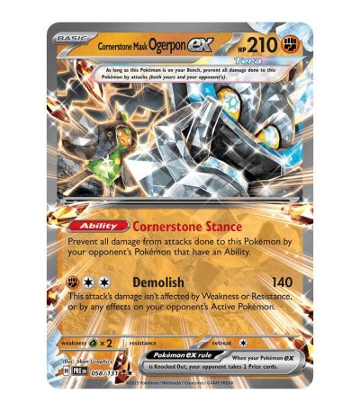 Cornerstone Mask Ogerpon ex Prismatic Evolutions 058