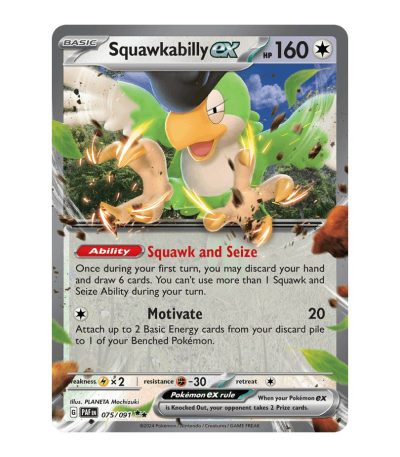 Squawkabilly ex Paldean Fates 075
