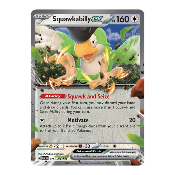 Squawkabilly ex Paldean Fates 075