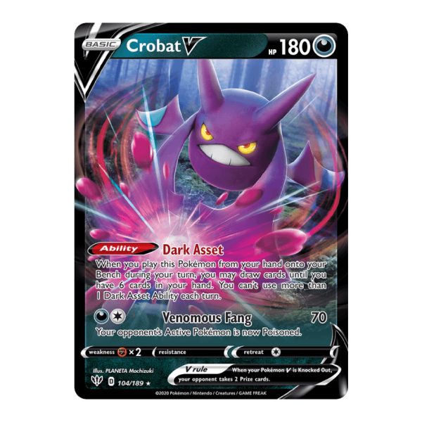 Crobat V Darkness Ablaze 104