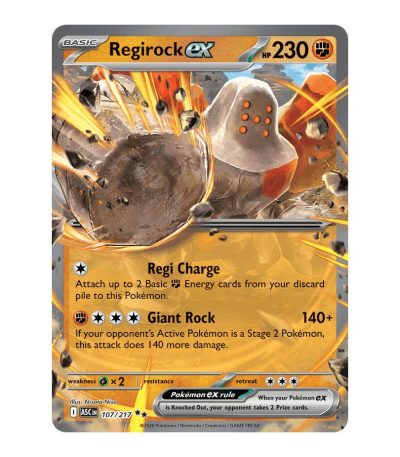 Regirock ex Ascended Heroes 107