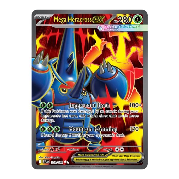 Mega Heracross ex Phantasmal Flames 108