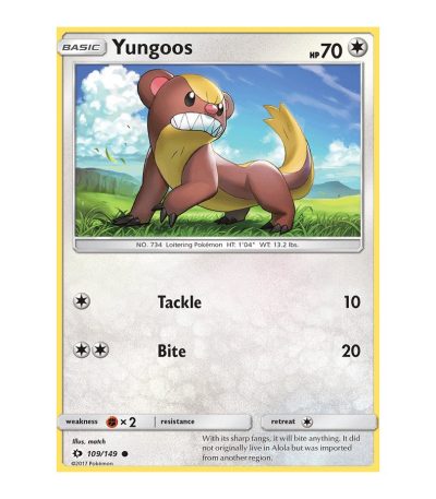 Yungoos Sun & Moon 109