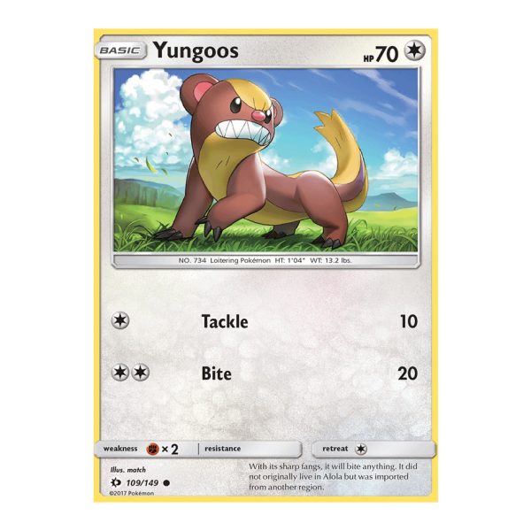 Yungoos Sun & Moon 109