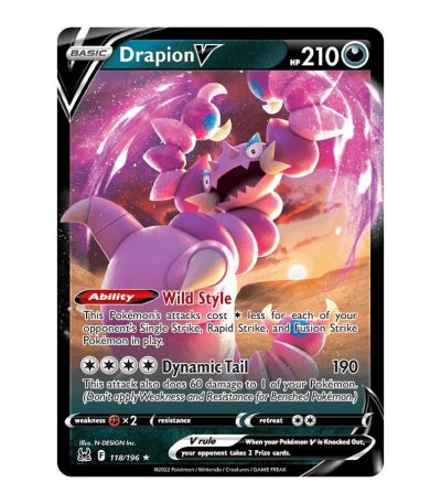 Drapion V Lost Origin 118