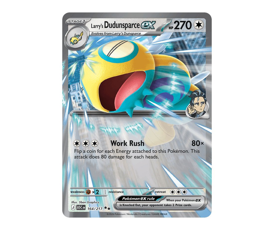 164-larrys-dudunsparce-ex-ascended-heroes-en.jpg Larry's Dudunsparce ex Ascended Heroes 164