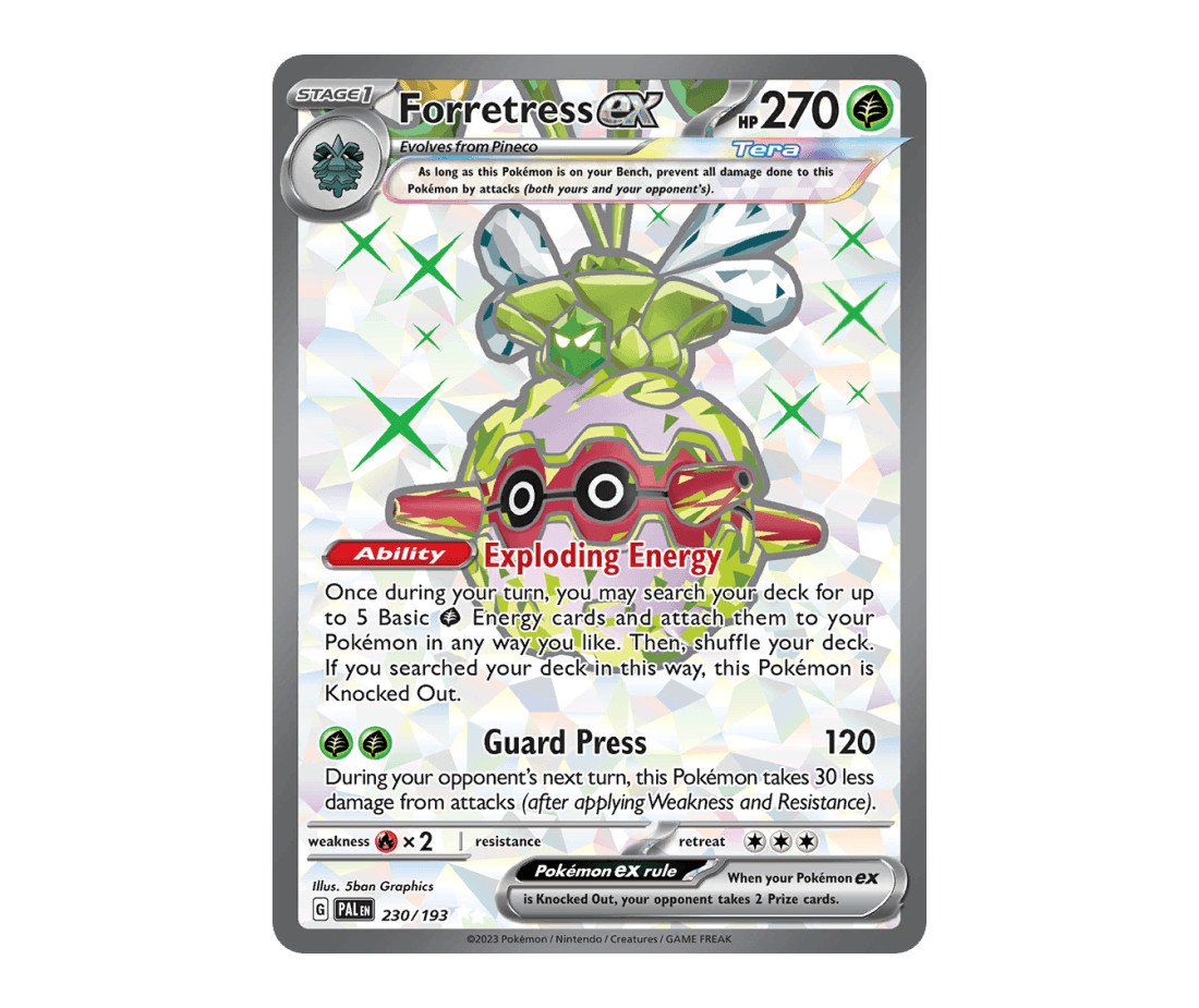 230-forretress-ex-paldea-evolved-en.jpg Forretress ex Paldea Evolved 230