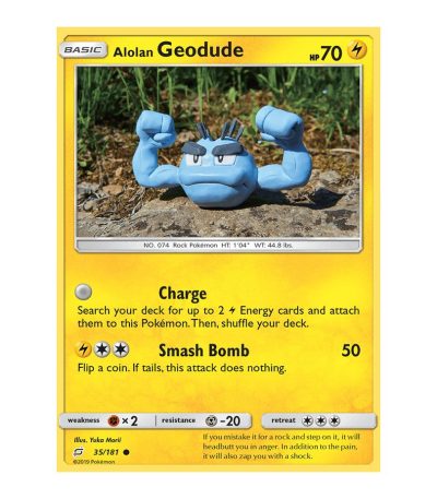 Alolan Geodude Team Up 35