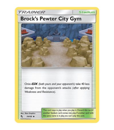 Brock’s Pewter City Gym Hidden Fates 54