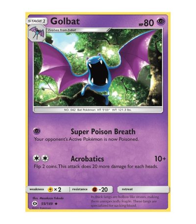 Golbat Sun & Moon 55