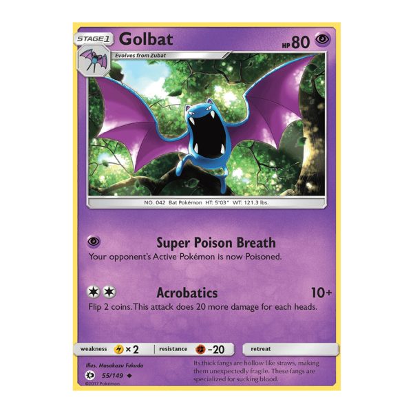 Golbat Sun & Moon 55