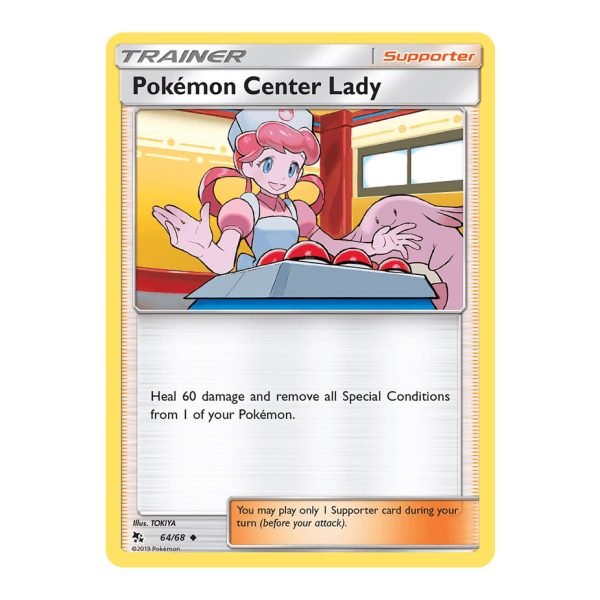 Pokémon Center Lady Hidden Fates 64