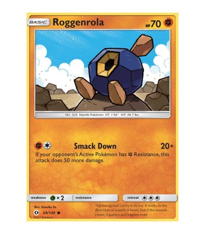 Roggenrola Sun & Moon 69