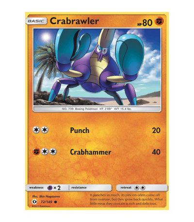 Crabrawler Sun & Moon 72
