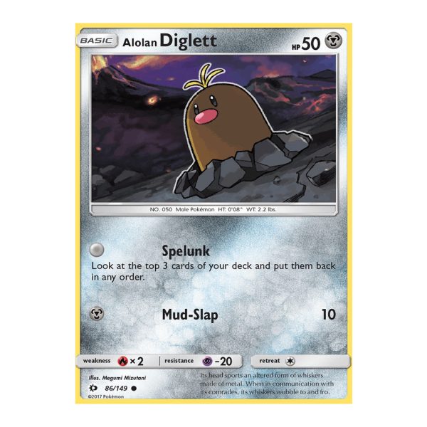 Alolan Diglett Sun & Moon 86