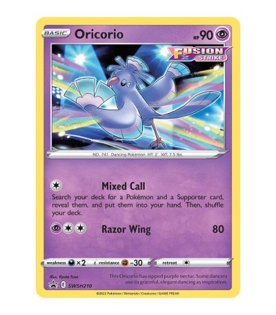 Oricorio SWSH Black Star Promos SWSH210