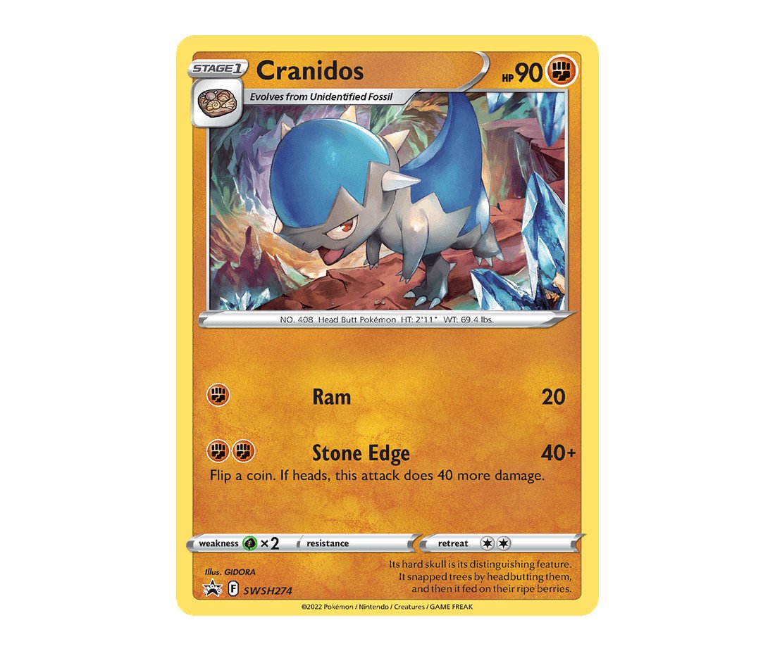 SWSH274-cranidos-swsh-black-star-promos-en.jpg Cranidos SWSH Black Star Promos SWSH274
