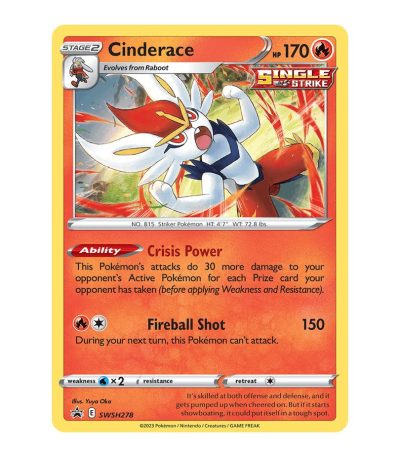Cinderace SWSH Black Star Promos SWSH278