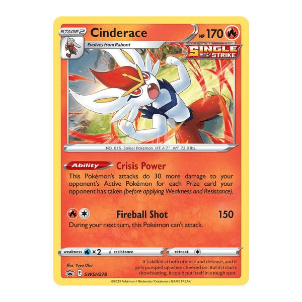 Cinderace SWSH Black Star Promos SWSH278